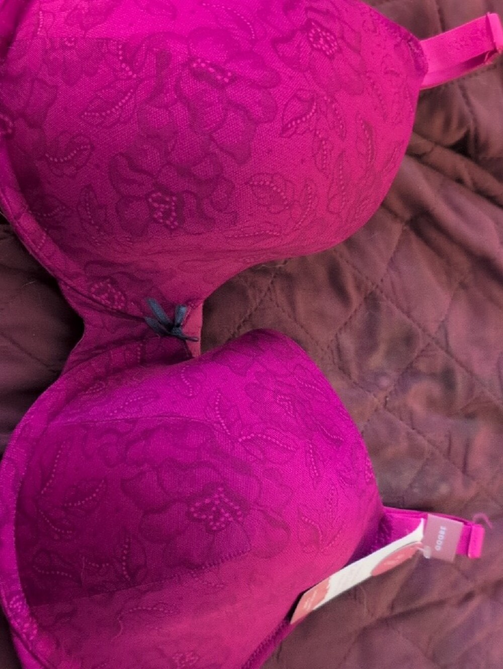 Magenta Lace T-Shirt Bra - Women Intimates & Sleepwear - Picture 6 of 8